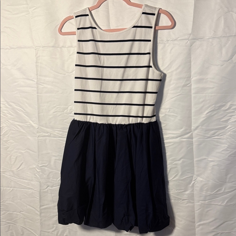 Steve Madden women's White & Navy Striped Sleeveless Dress